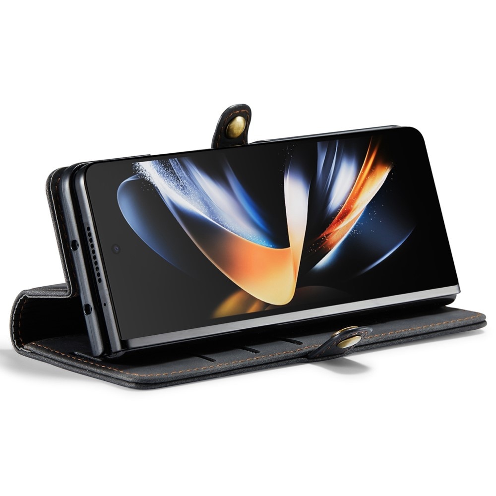 Custodie a portafoglio sottili Samsung Galaxy Z Fold 4 nero