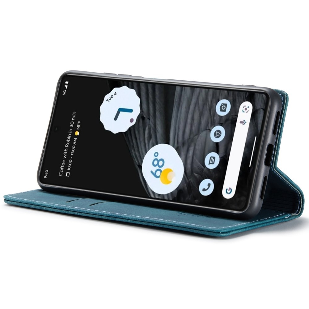 Custodie a portafoglio sottili Google Pixel 7 blu
