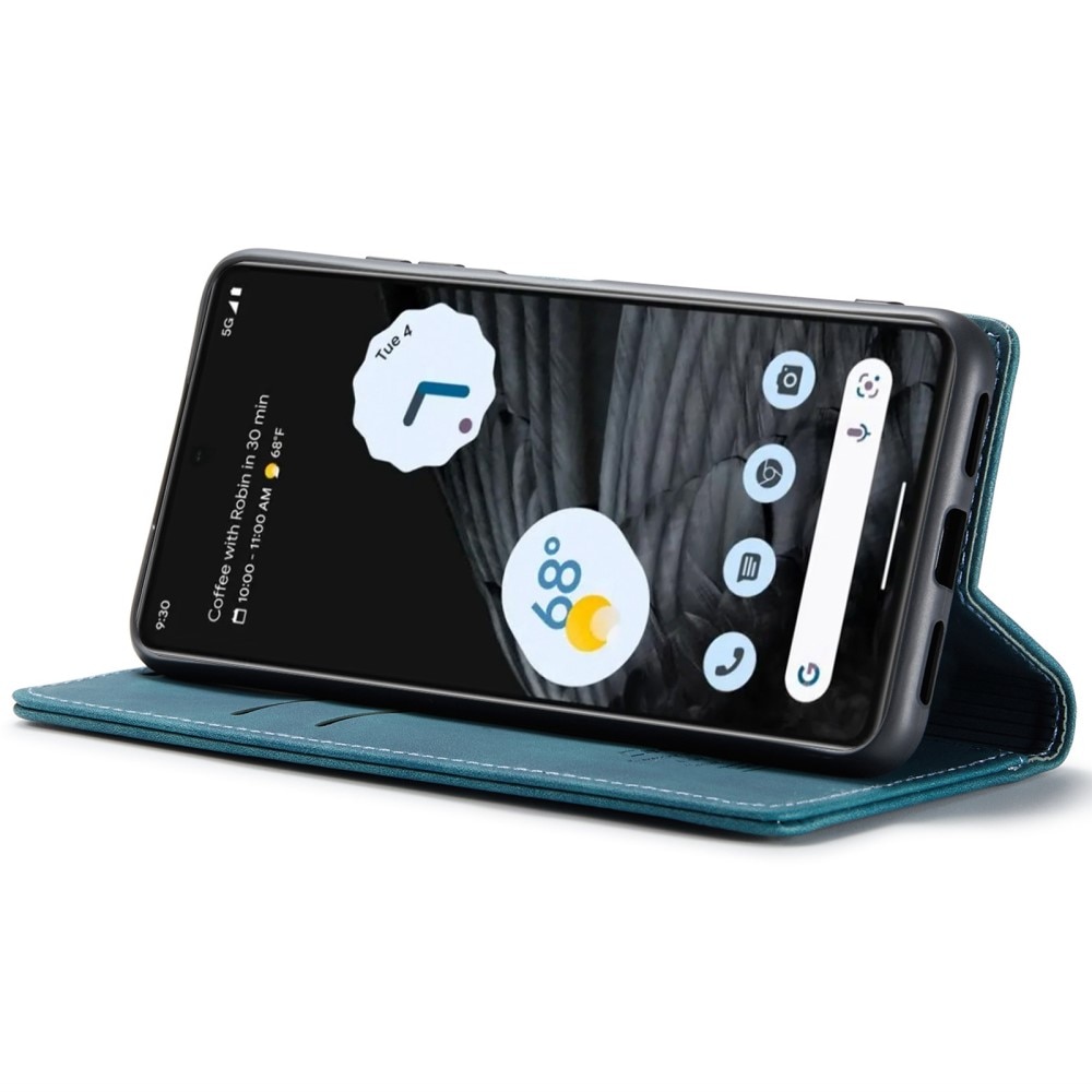 Custodie a portafoglio sottili Google Pixel 7 Blu