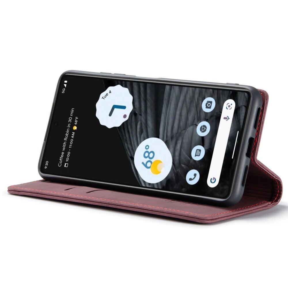 Custodie a portafoglio sottili Google Pixel 7 Rosso