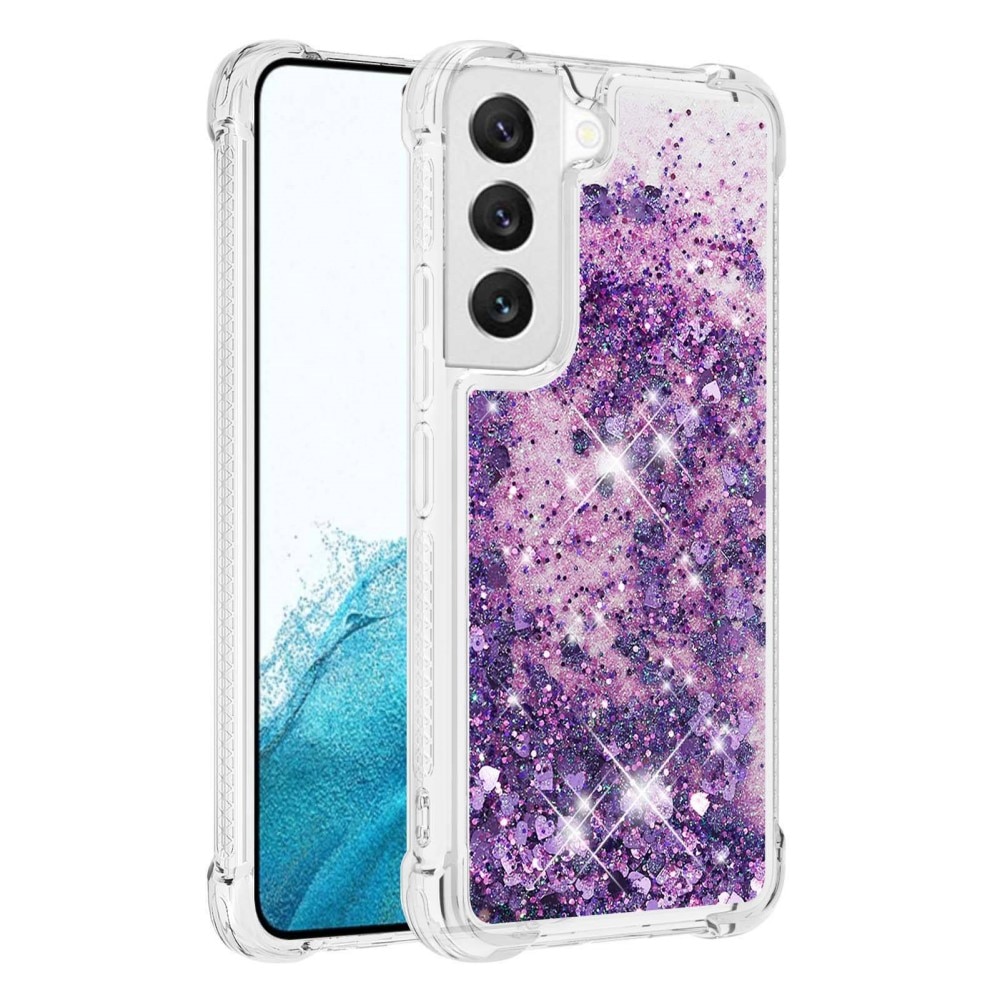 Cover Glitter Powder TPU Samsung Galaxy S23 viola