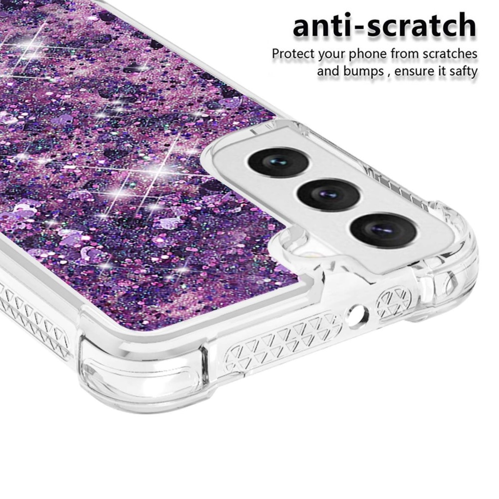 Cover Glitter Powder TPU Samsung Galaxy S23 viola