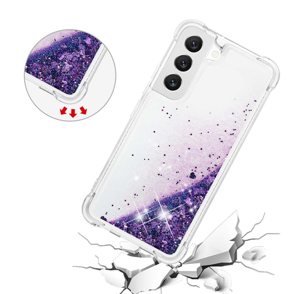 Cover Glitter Powder TPU Samsung Galaxy S23 viola