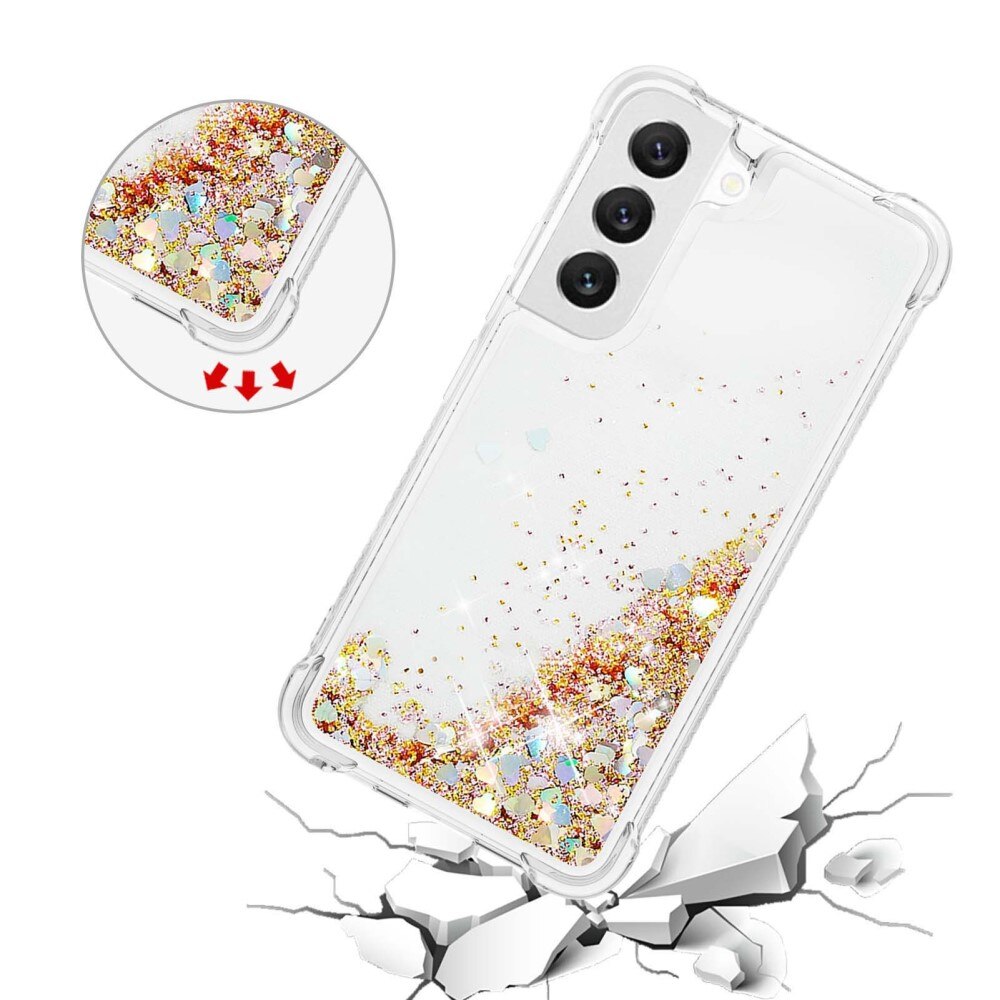 Cover Glitter Powder TPU Samsung Galaxy S23 oro