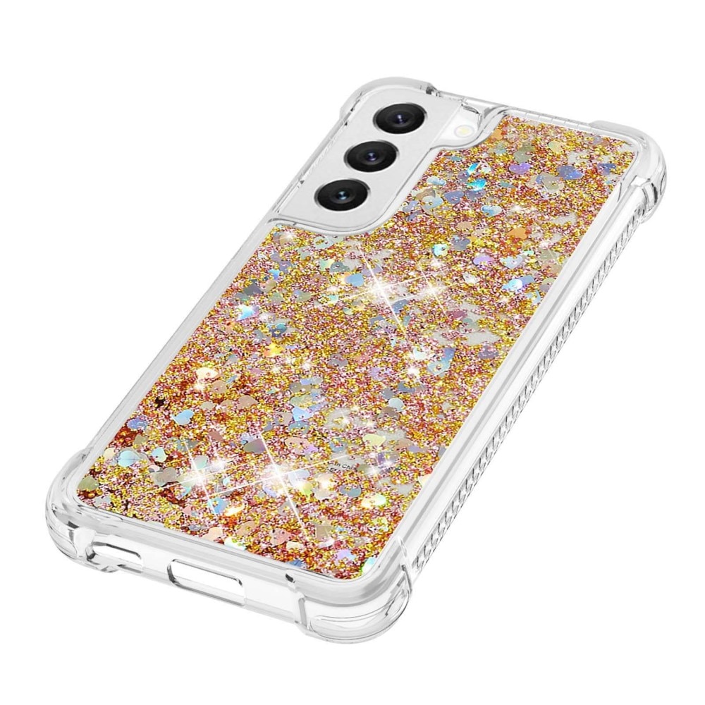 Cover Glitter Powder TPU Samsung Galaxy S23 oro