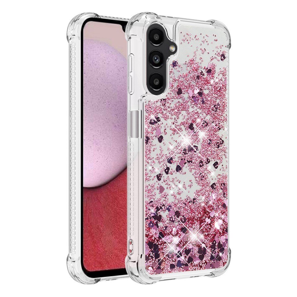 Cover Glitter Powder TPU Samsung Galaxy A14 rosa