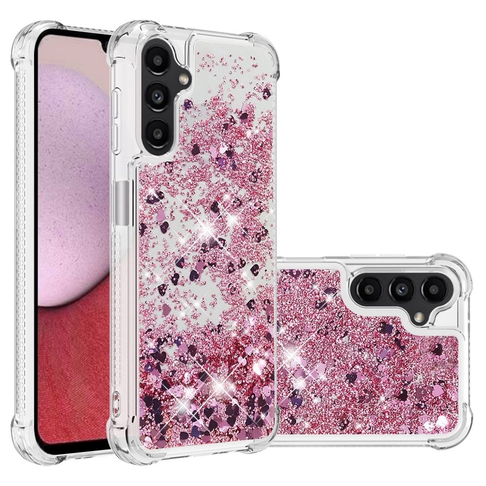 Cover Glitter Powder TPU Samsung Galaxy A14 rosa