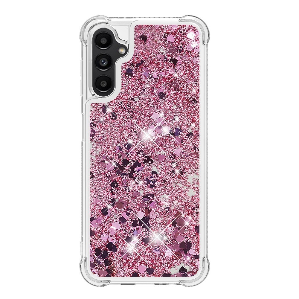 Cover Glitter Powder TPU Samsung Galaxy A14 rosa