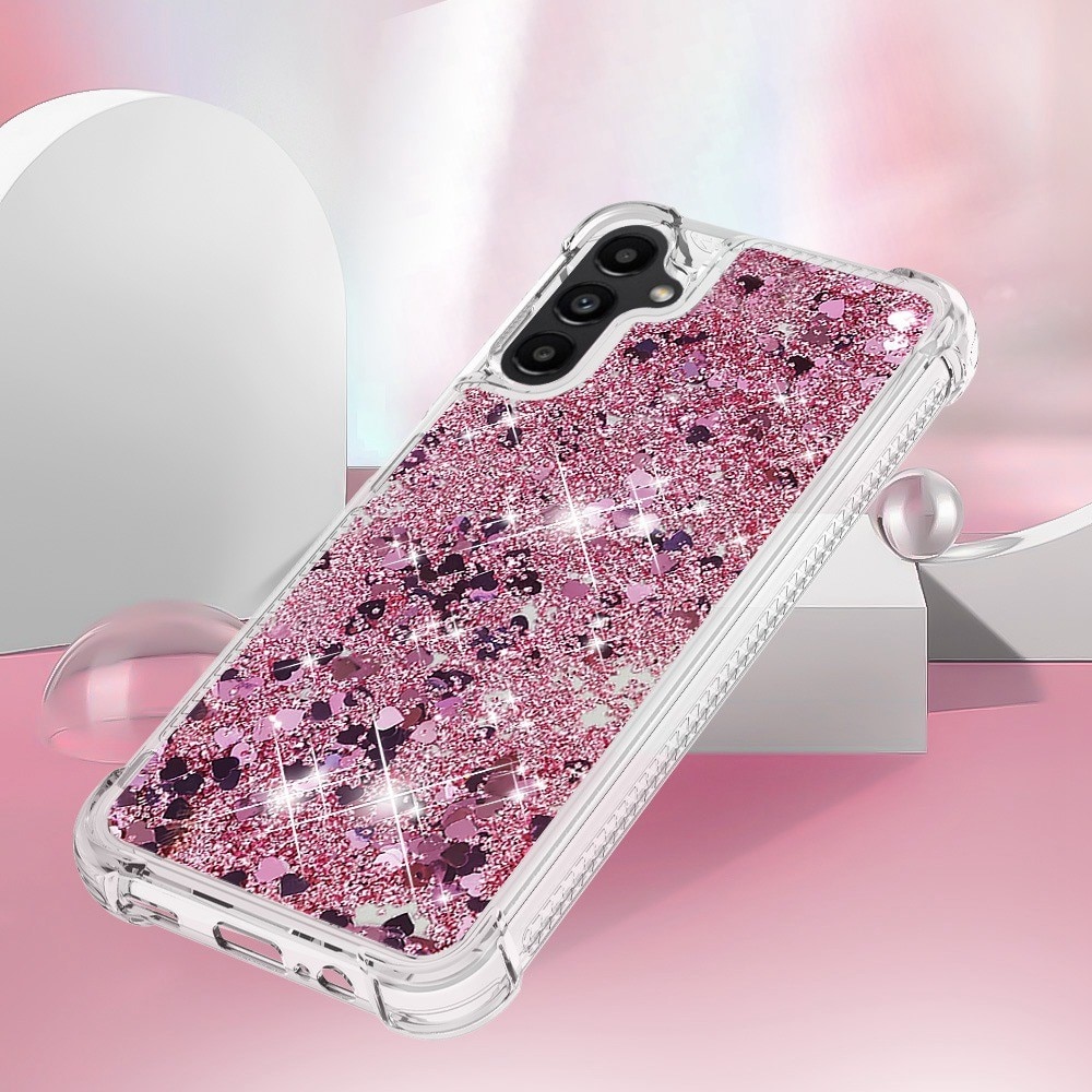 Cover Glitter Powder TPU Samsung Galaxy A14 rosa