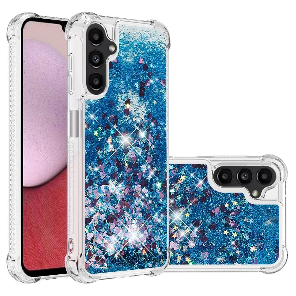 Cover Glitter Powder TPU Samsung Galaxy A14 blu