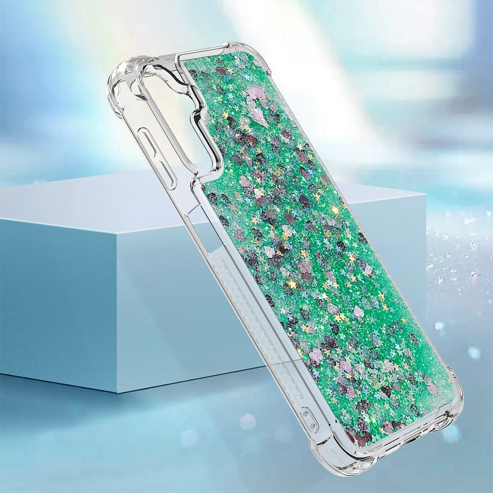 Cover Glitter Powder TPU Samsung Galaxy A14 verde