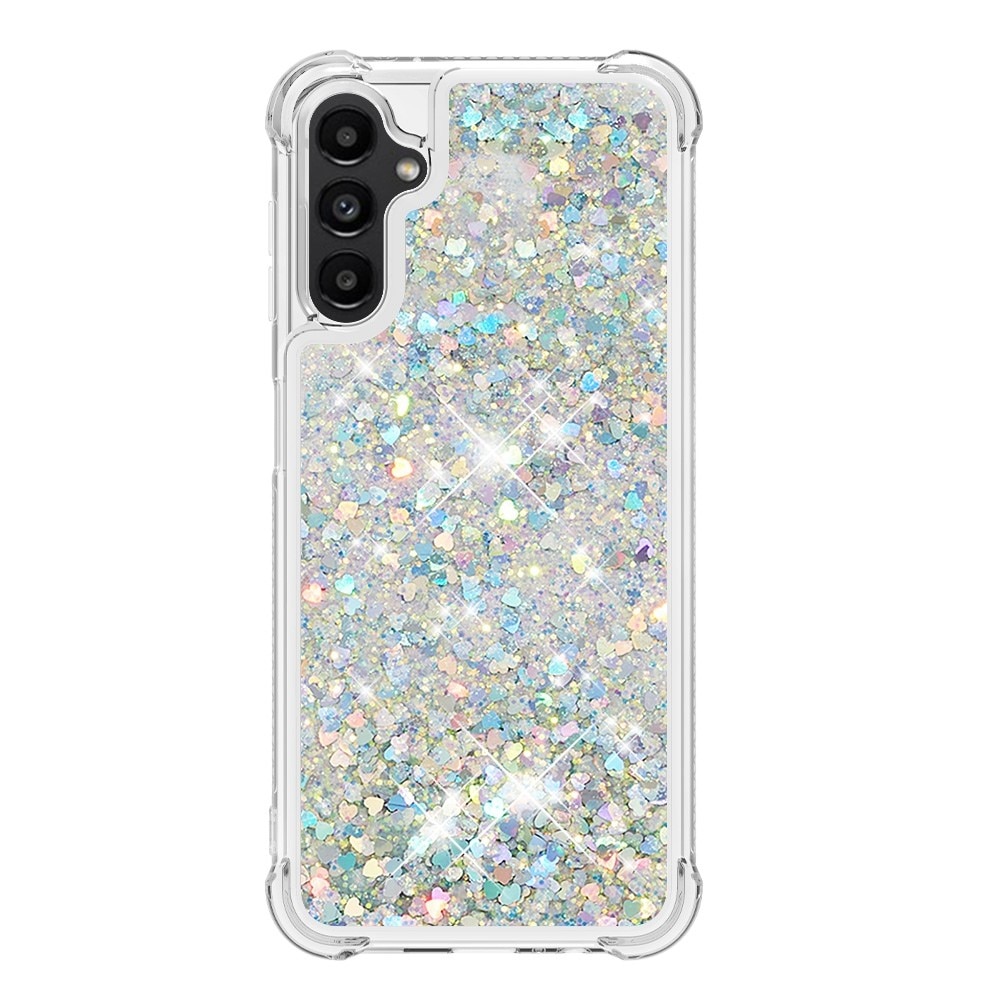 Cover Glitter Powder TPU Samsung Galaxy A14 d'argento