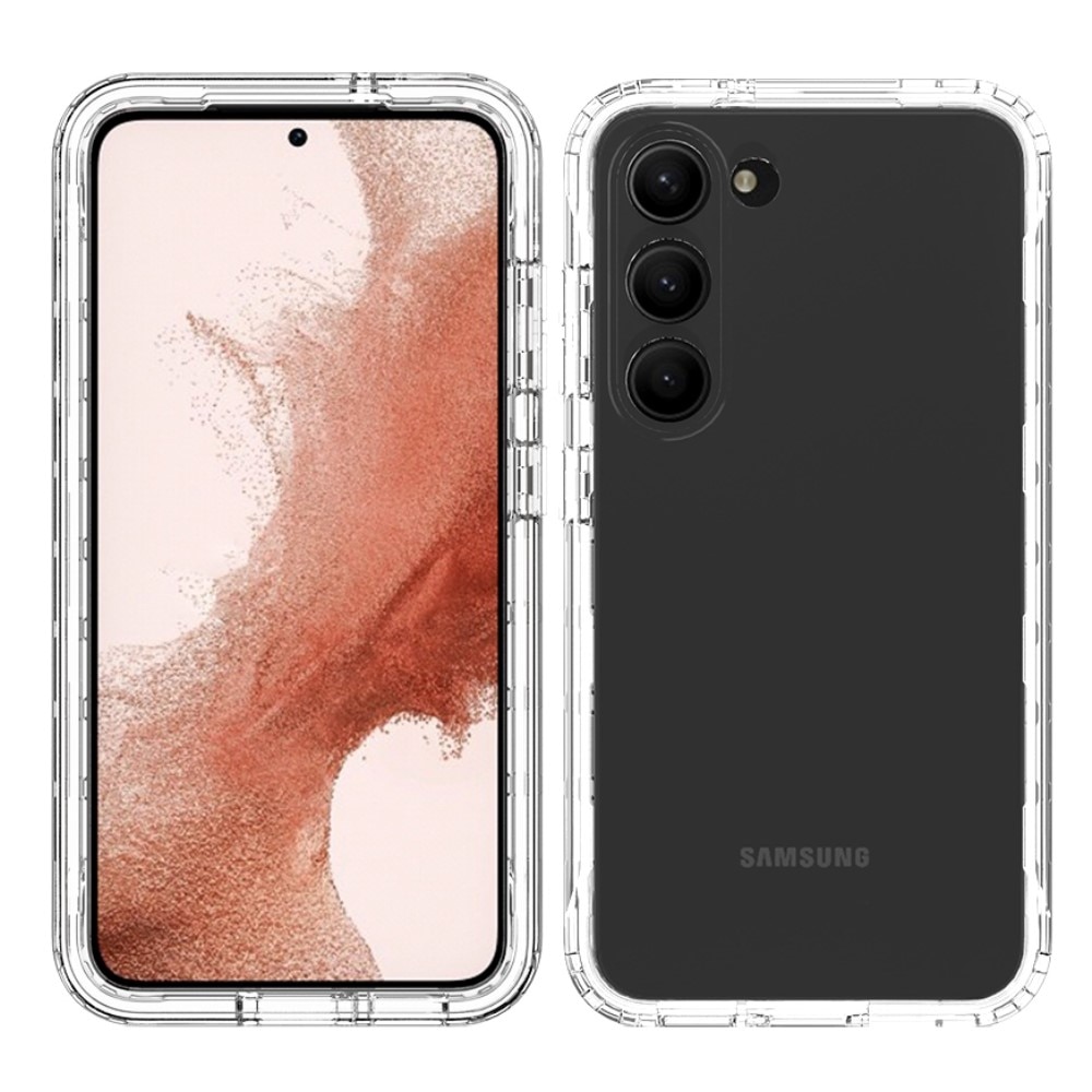 Cover protezione totale Samsung Galaxy S23 Plus trasparente