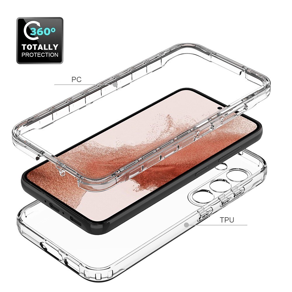 Cover protezione totale Samsung Galaxy S23 Plus trasparente