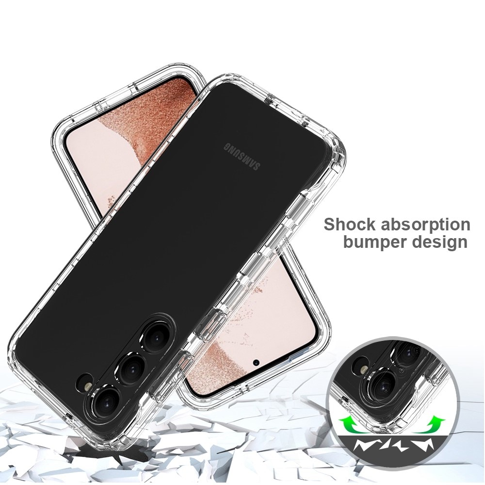 Cover protezione totale Samsung Galaxy S23 Plus trasparente