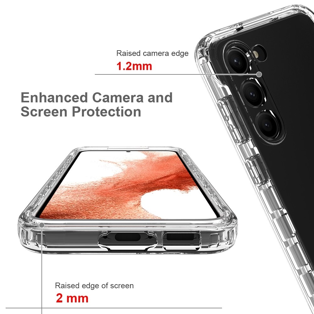 Cover protezione totale Samsung Galaxy S23 trasparente