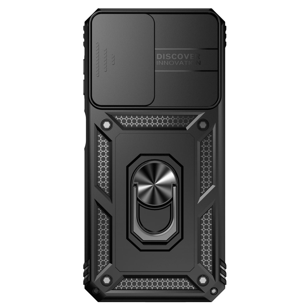 Cover ibride con anello e protezione fotocamera Samsung Galaxy A14 nero