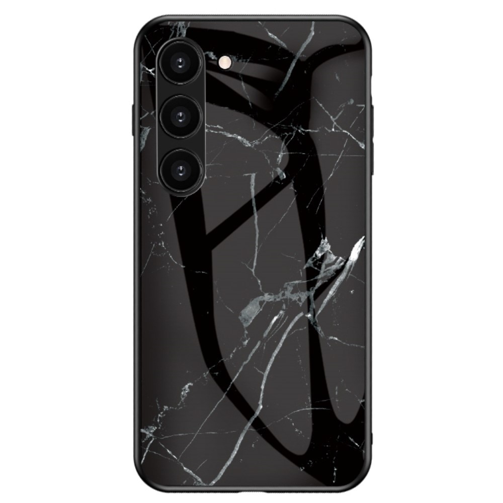 Custodia in vetro temperato Samsung Galaxy S23 marmo nero