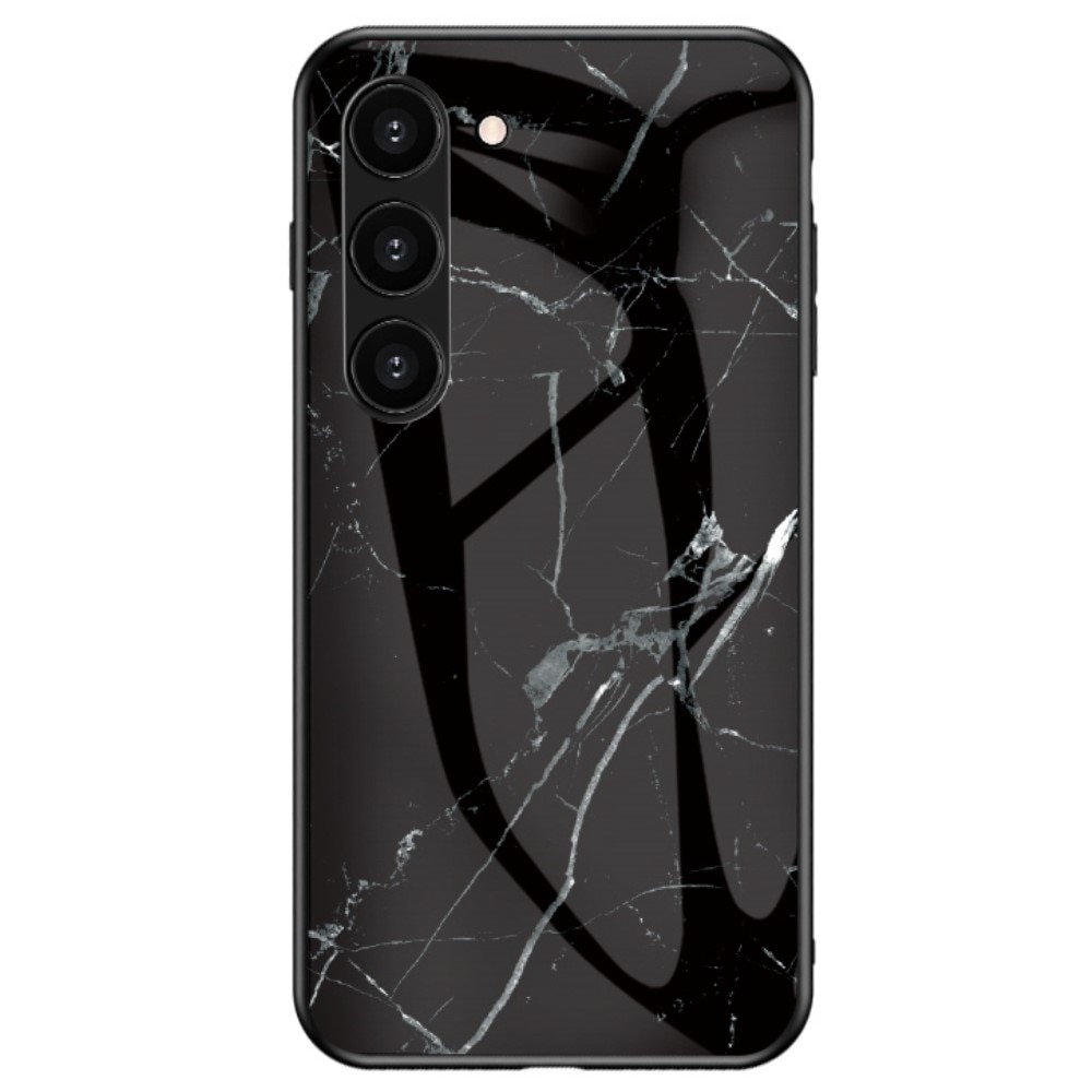 Custodia in vetro temperato Samsung Galaxy S24 Plus marmo nero