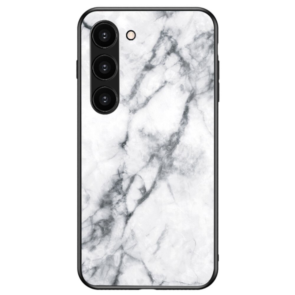 Custodia in vetro temperato Samsung Galaxy S24 Plus marmo bianco