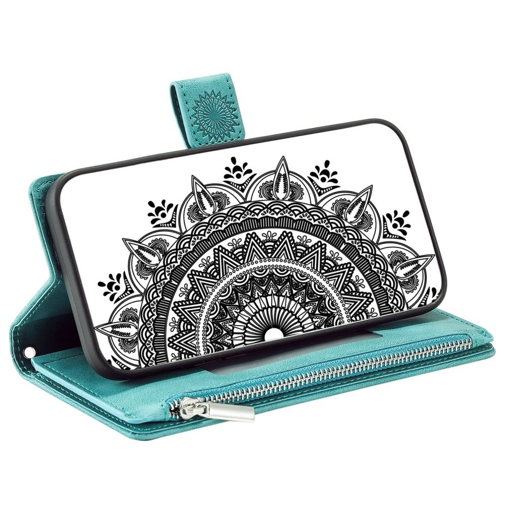 Borsa a portafoglio Mandala iPhone 14 verde