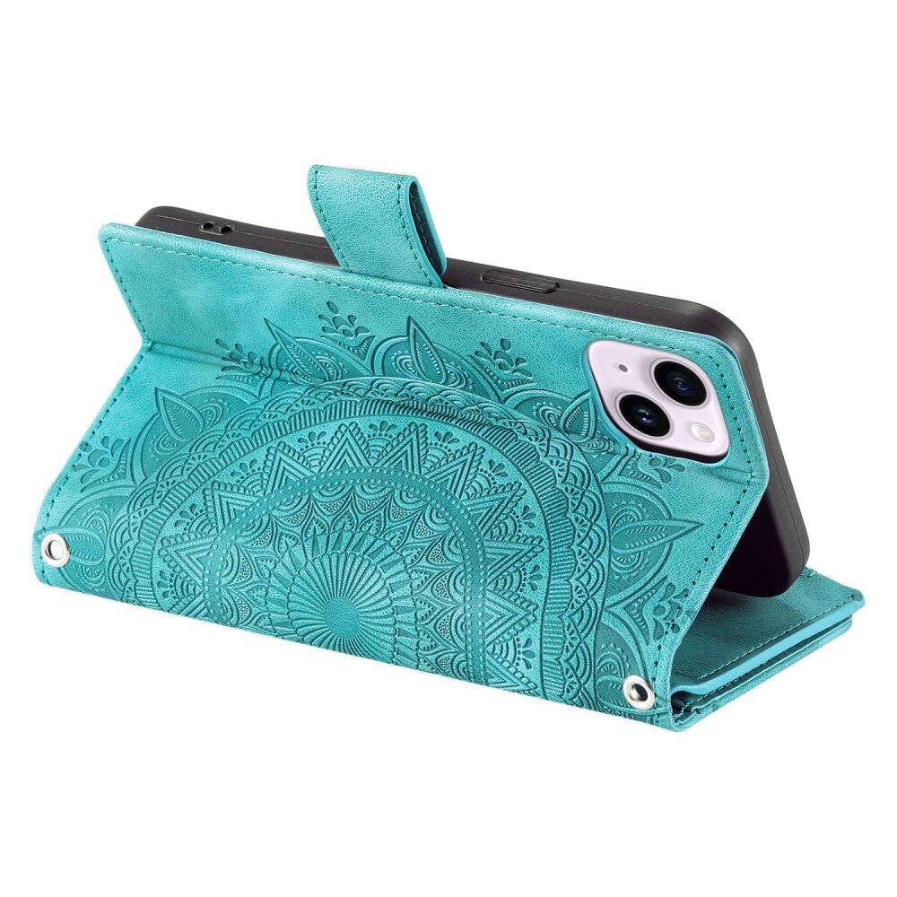 Borsa a portafoglio Mandala iPhone 14 verde