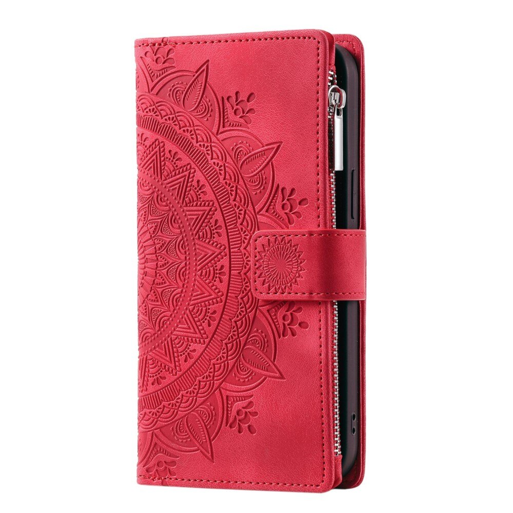 Borsa a portafoglio Mandala iPhone 14 rosso