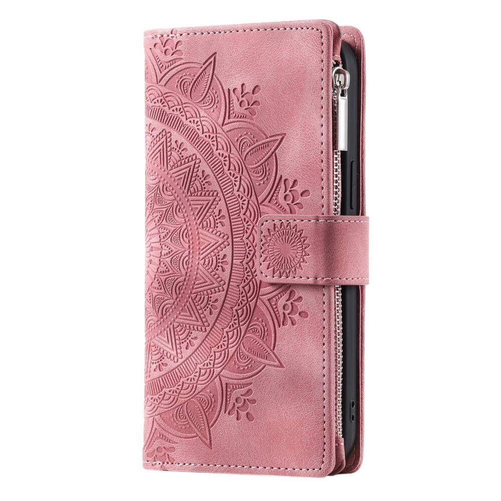 Borsa a portafoglio Mandala iPhone 14 rosa