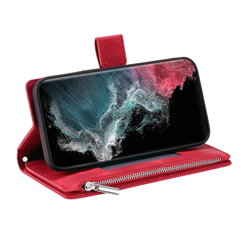 Borsa a portafoglio Mandala Samsung Galaxy S23 Ultra rosso