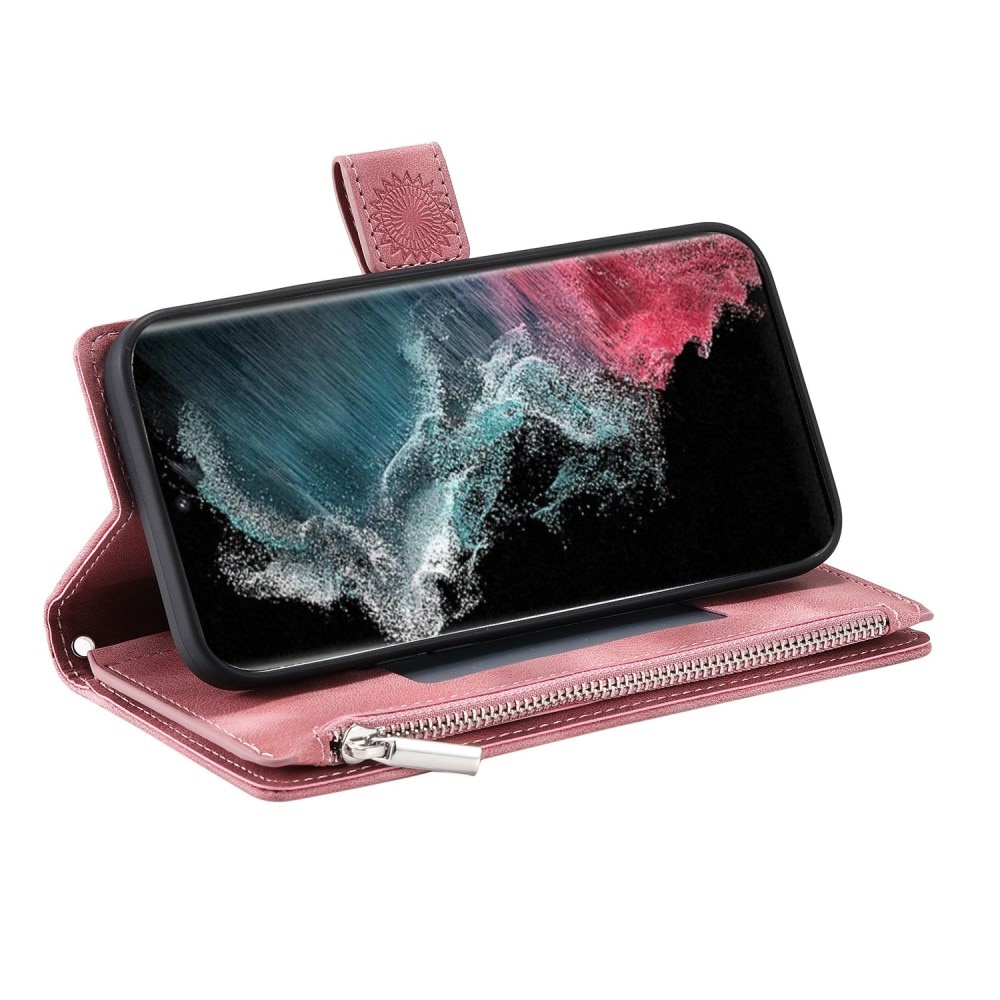 Borsa a portafoglio Mandala Samsung Galaxy S23 Ultra rosa