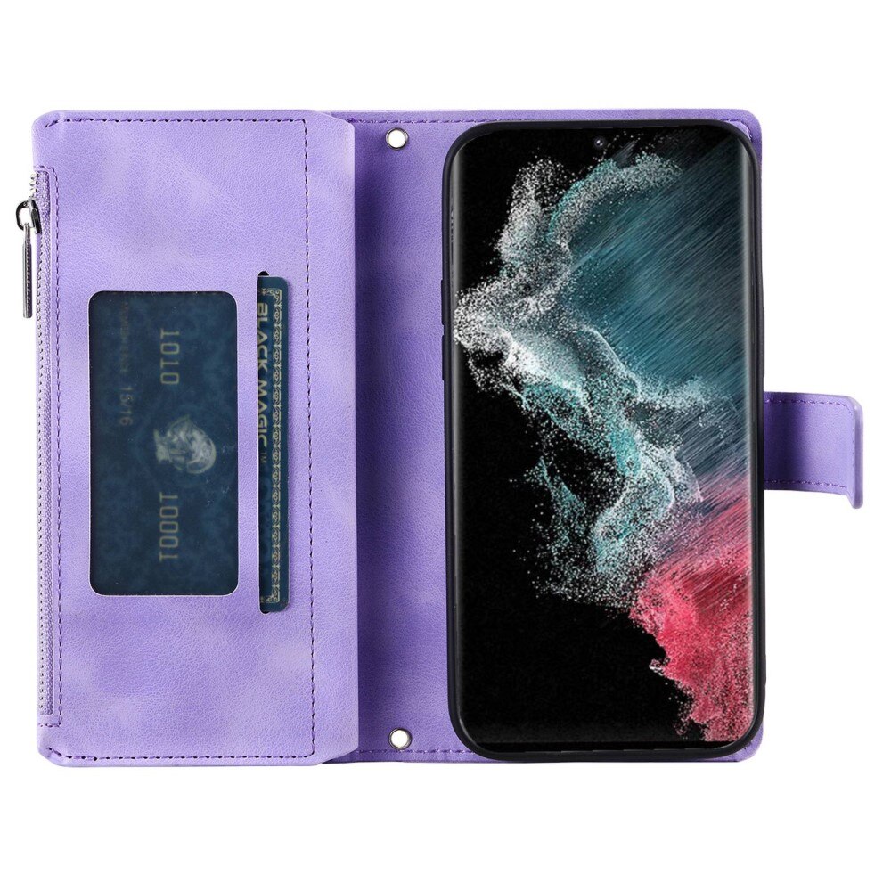 Borsa a portafoglio Mandala Samsung Galaxy S23 Ultra viola