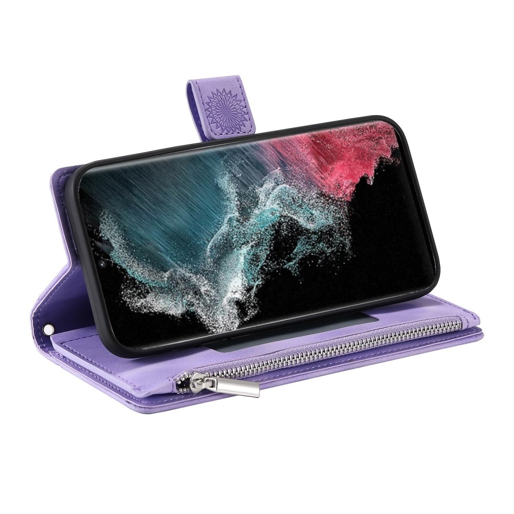 Borsa a portafoglio Mandala Samsung Galaxy S23 Ultra viola