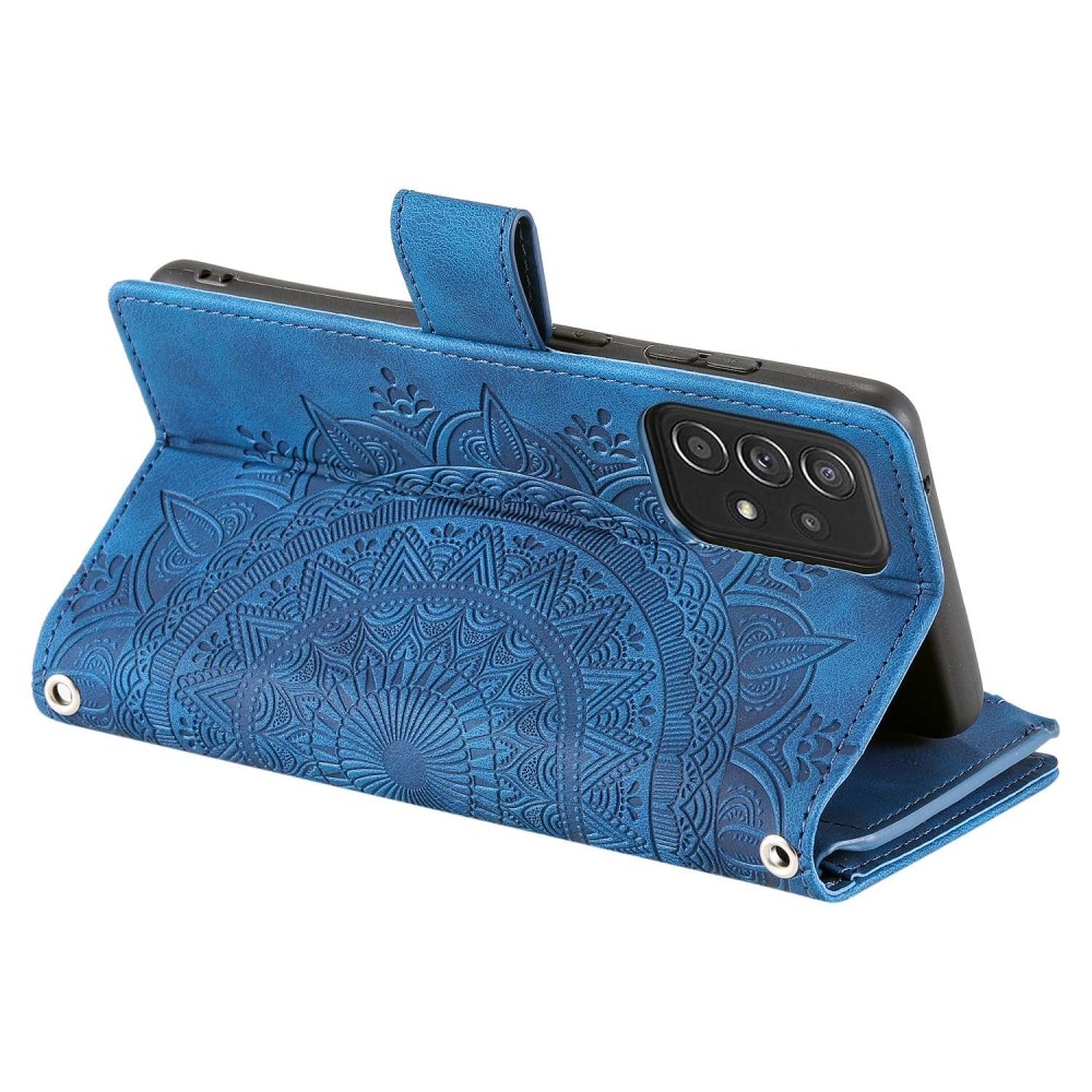 Borsa a portafoglio Mandala Samsung Galaxy A53 blu