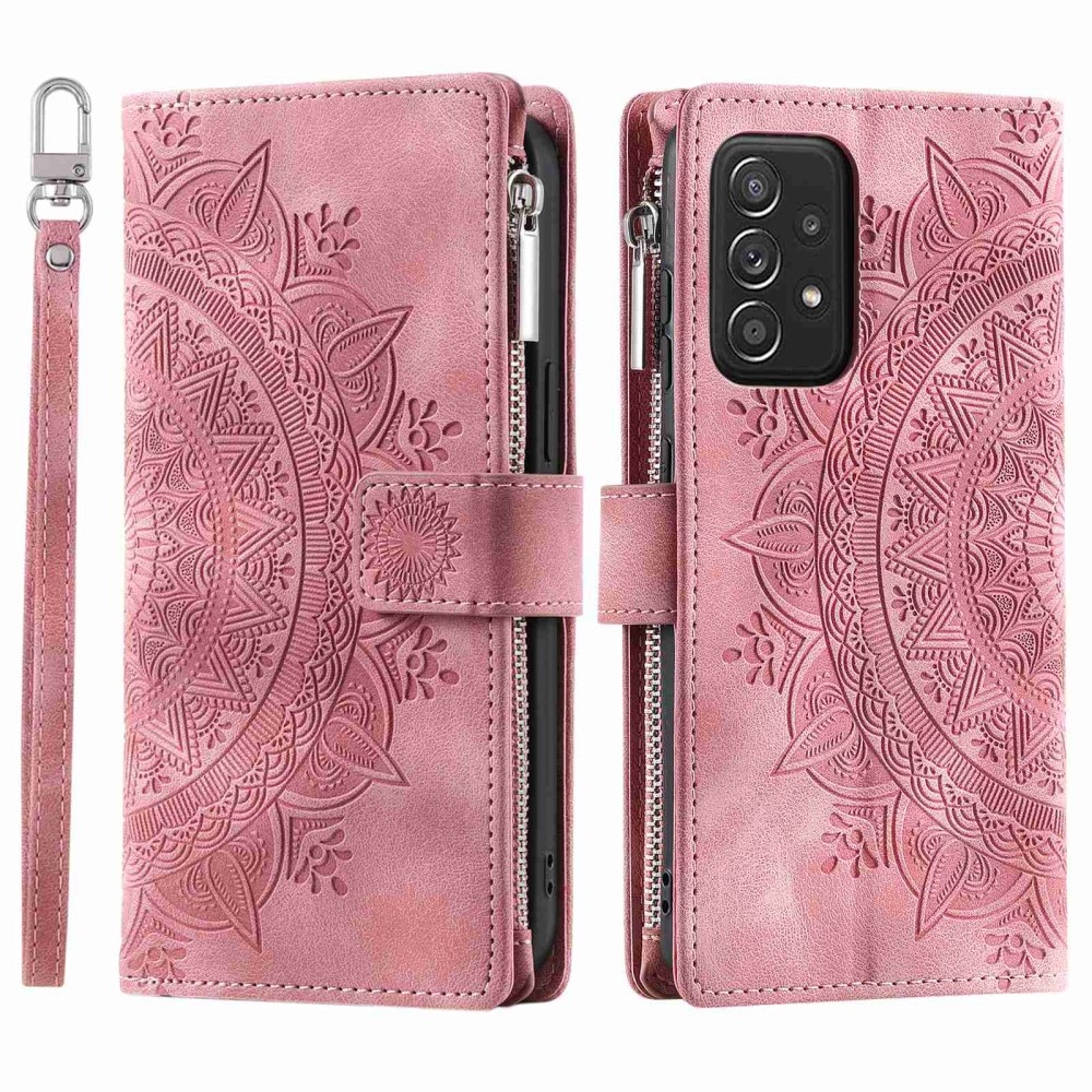 Borsa a portafoglio Mandala Samsung Galaxy A53 rosa