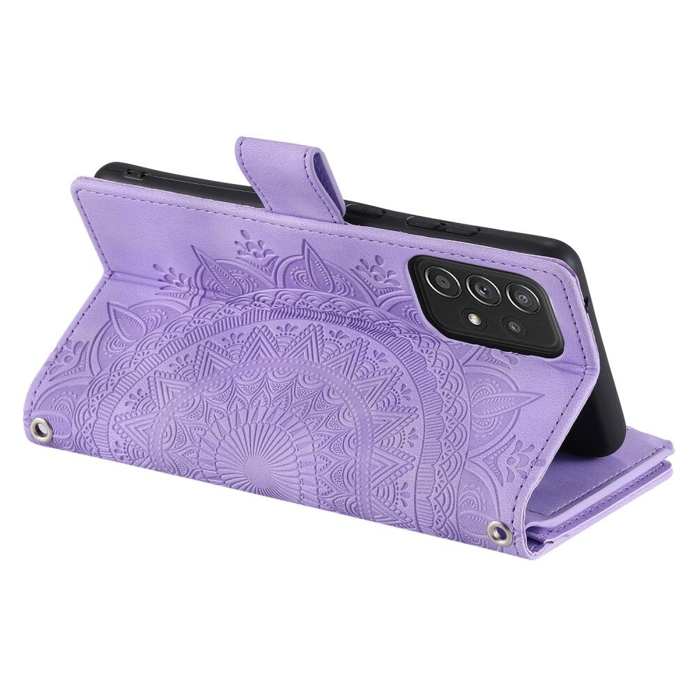 Borsa a portafoglio Mandala Samsung Galaxy A53 viola