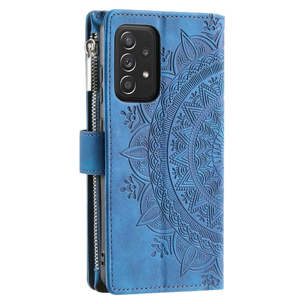 Borsa a portafoglio Mandala Samsung Galaxy A52/A52s blu