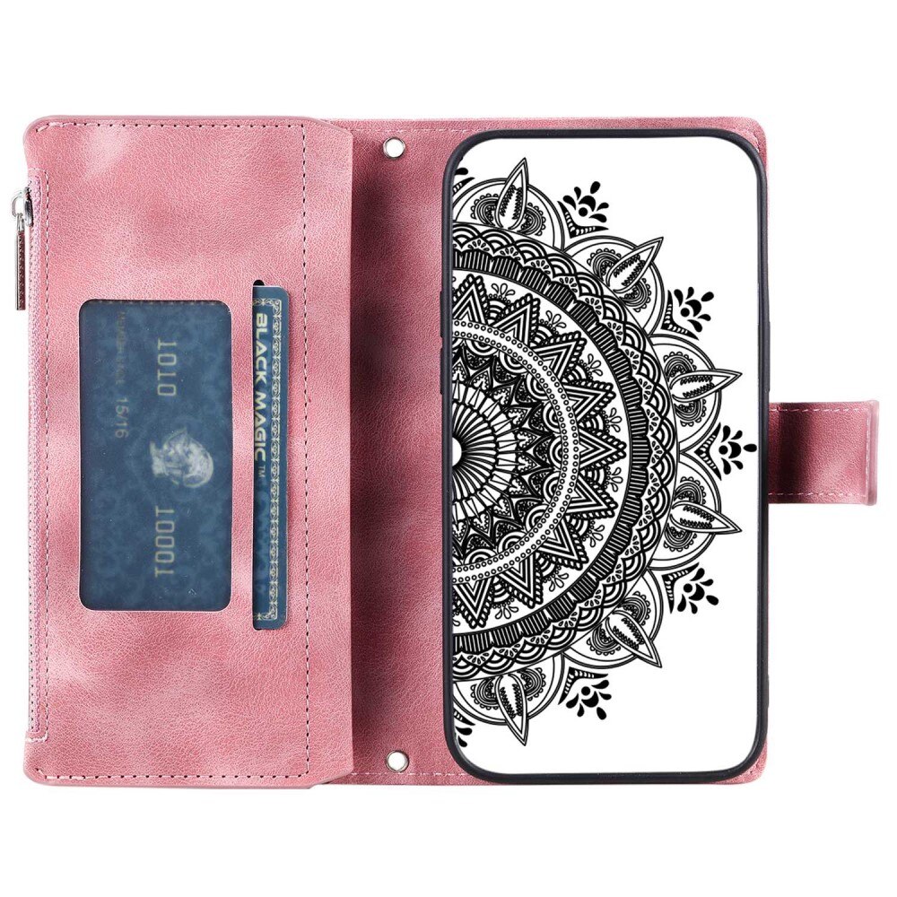 Borsa a portafoglio Mandala Samsung Galaxy A52/A52s rosa