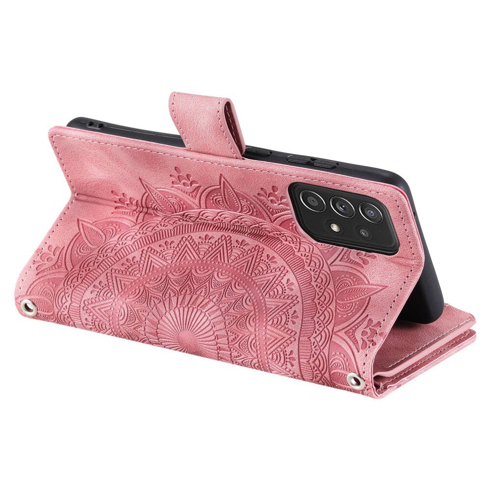 Borsa a portafoglio Mandala Samsung Galaxy A52/A52s rosa