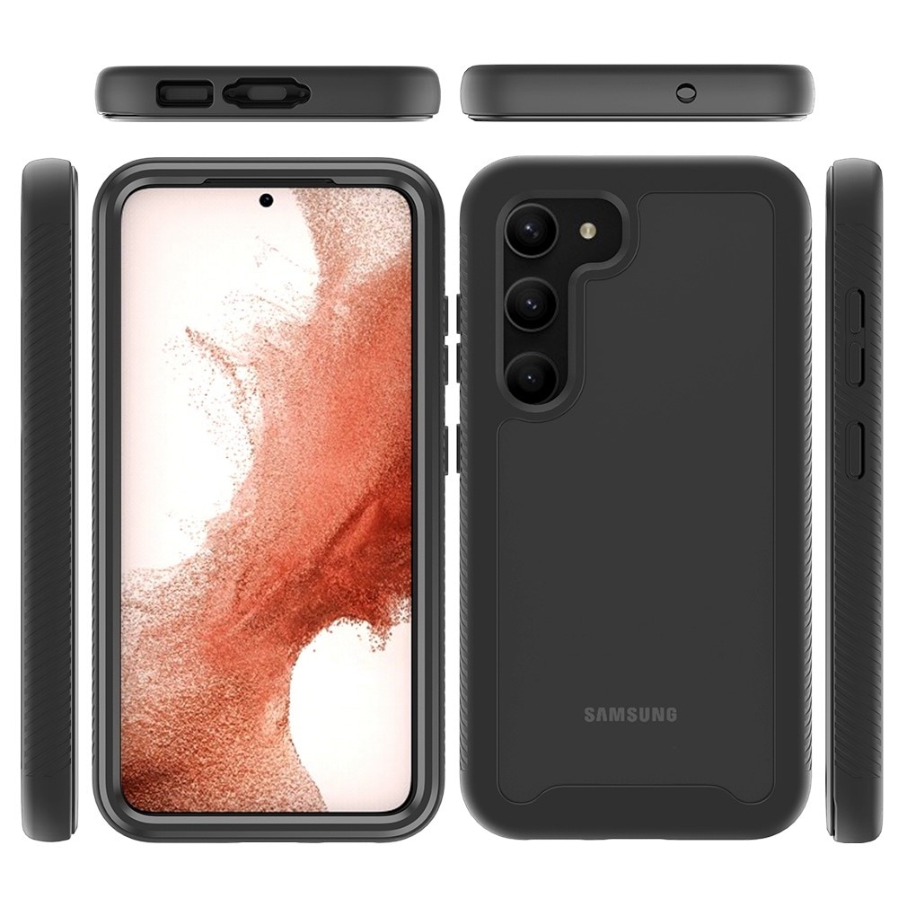 Cover protezione totale Samsung Galaxy S23 Plus nero