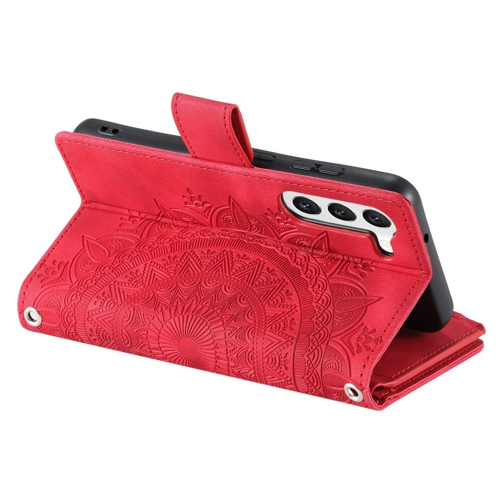 Borsa a portafoglio Mandala Samsung Galaxy S23 rosso