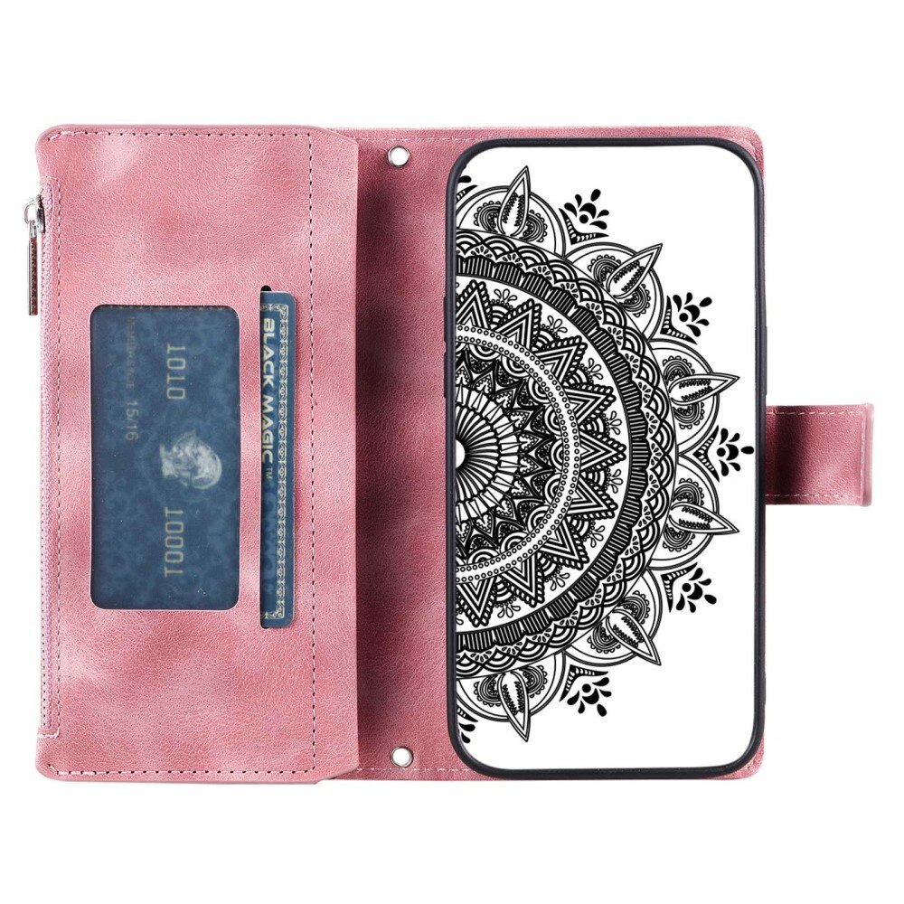 Borsa a portafoglio Mandala Samsung Galaxy S23 rosa