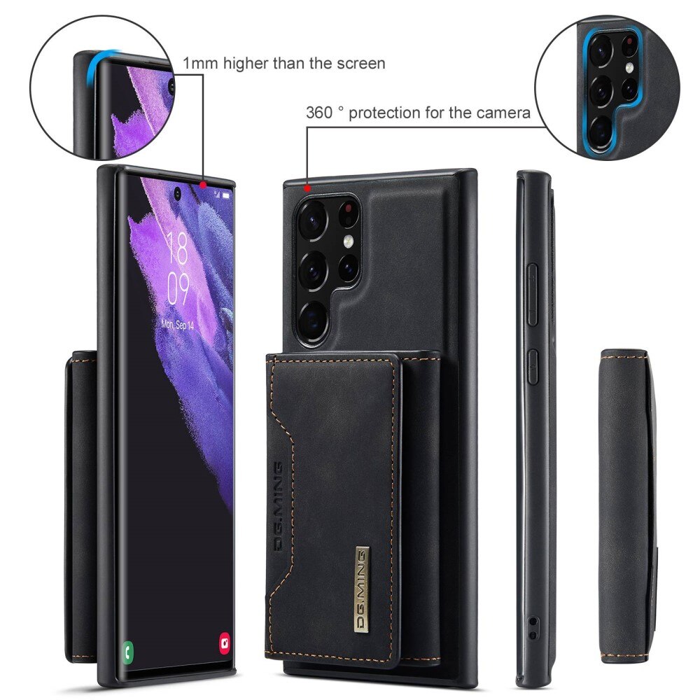 Cover Magnetic Card Slot Samsung Galaxy S23 Ultra Black