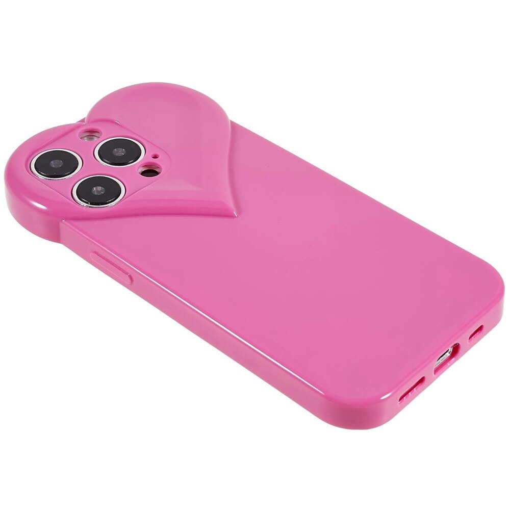 Cover TPU Cuore iPhone 14 Pro rosa