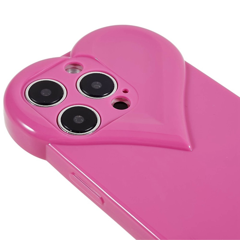 Cover TPU Cuore iPhone 14 Pro rosa