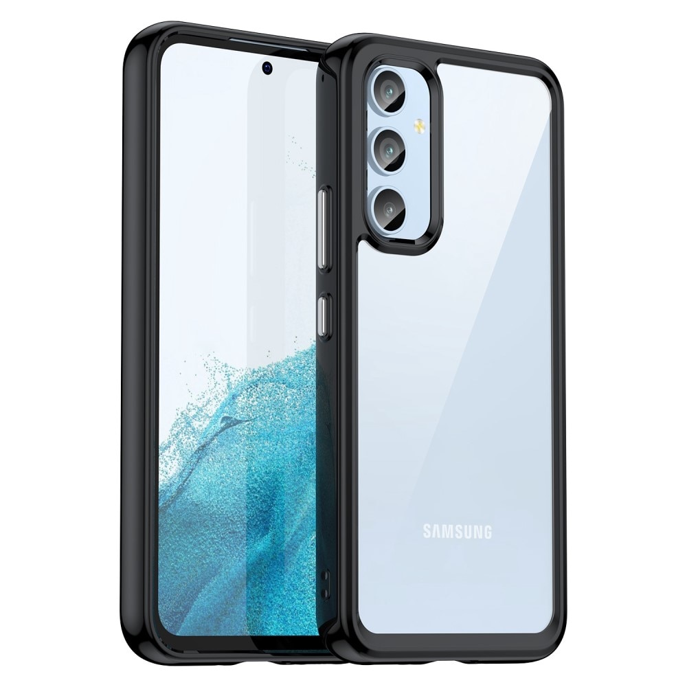 Cover ibrido Crystal Hybrid per Samsung Galaxy A54, nero