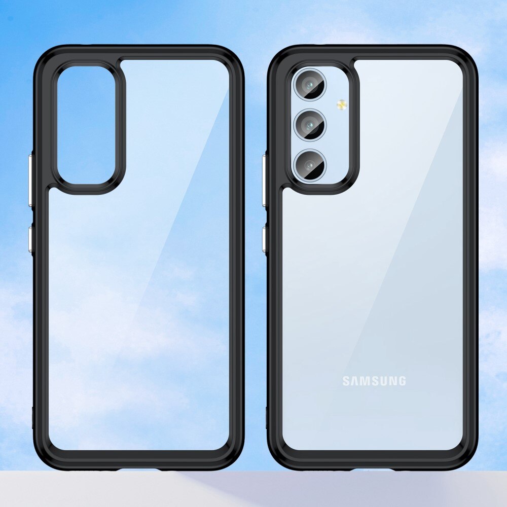 Cover ibrido Crystal Hybrid per Samsung Galaxy A54, nero