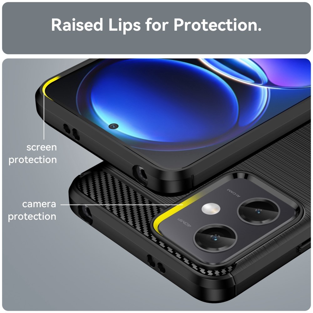 Cover TPU Brushed Xiaomi Redmi Note 12 Nero