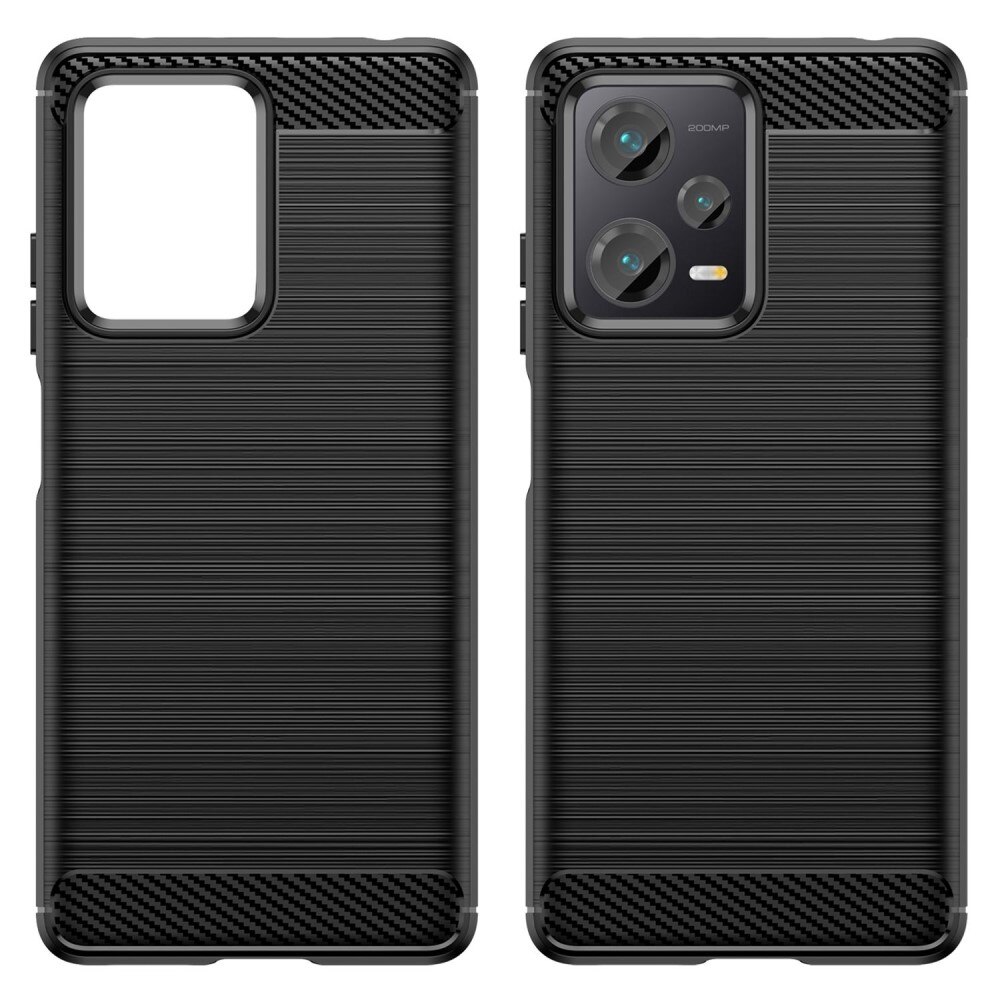 Cover TPU Brushed Xiaomi Redmi Note 12 Pro Plus Nero