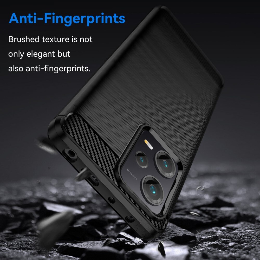 Cover TPU Brushed Xiaomi Redmi Note 12 Pro Plus Nero