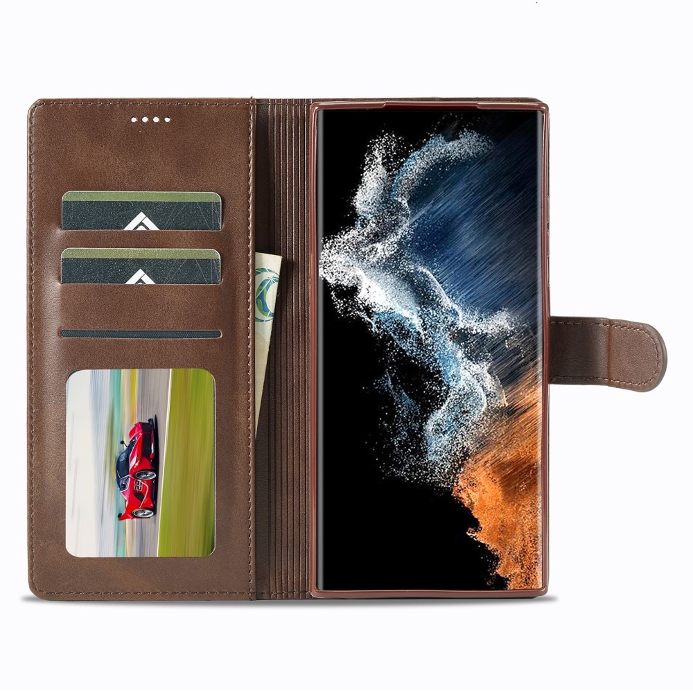 Custodie a portafoglio Samsung Galaxy S23 Ultra marrone